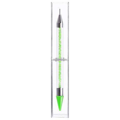 Dual Heads Dotting Wax Pen Point Drill Picker Nail Art Studs Dotter