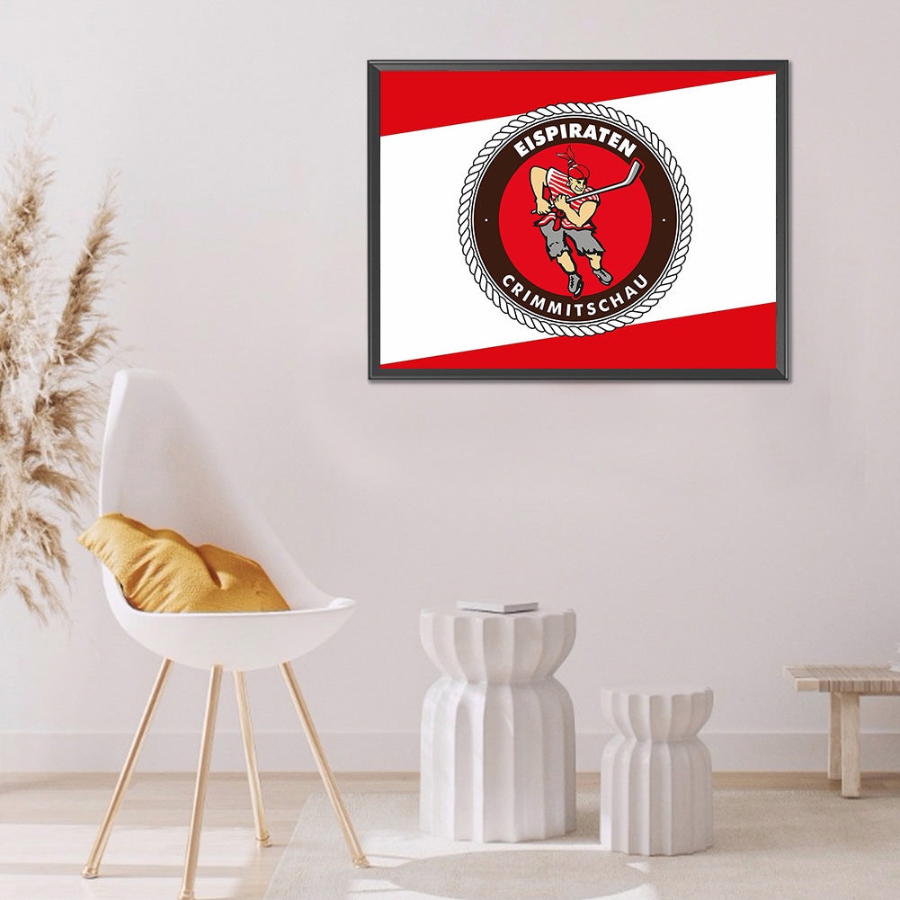 Team Logo - Full Round Drill Diamond Painting 40*30CM