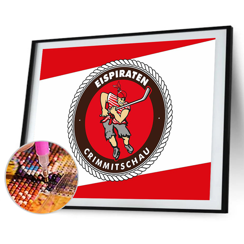 Team Logo - Full Round Drill Diamond Painting 40*30CM