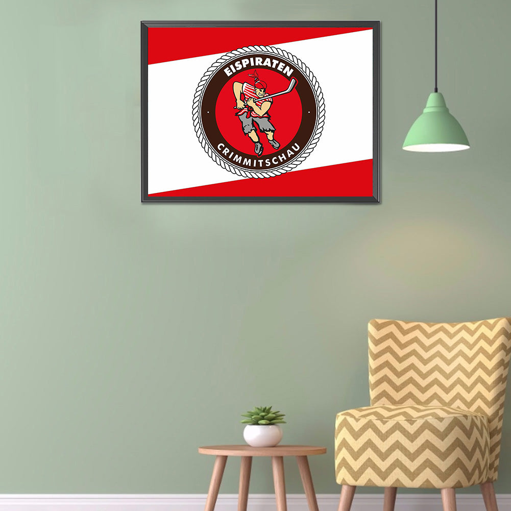 Team Logo - Full Round Drill Diamond Painting 40*30CM