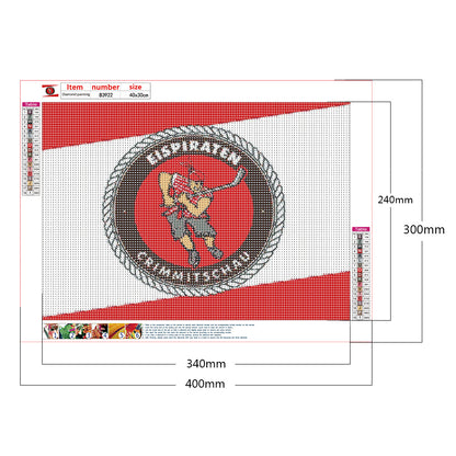 Team Logo - Full Round Drill Diamond Painting 40*30CM