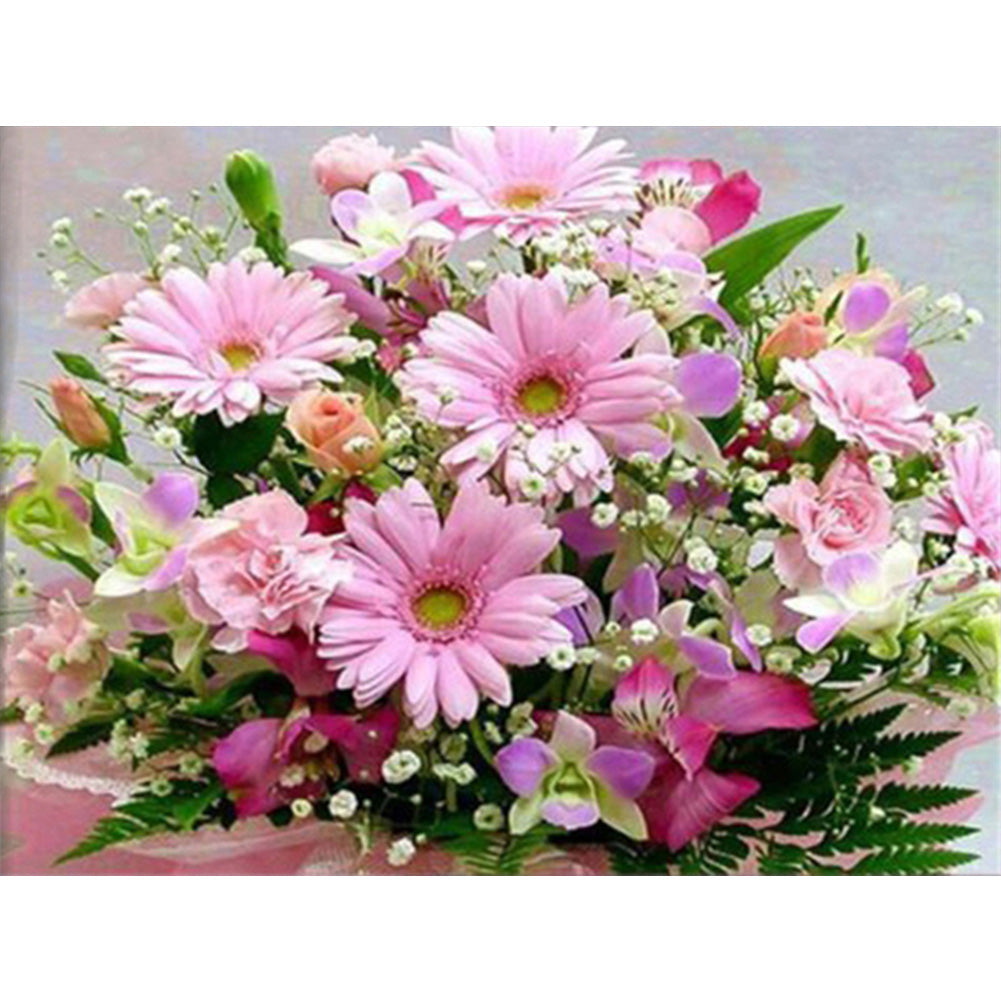 Desktop Flower Arrangement - Full Round Drill Diamond Painting 40*30CM