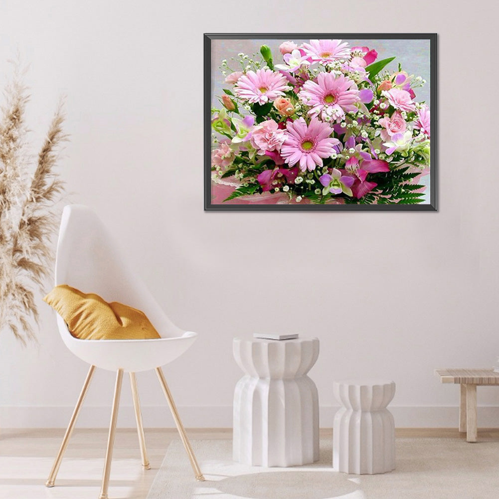 Desktop Flower Arrangement - Full Round Drill Diamond Painting 40*30CM