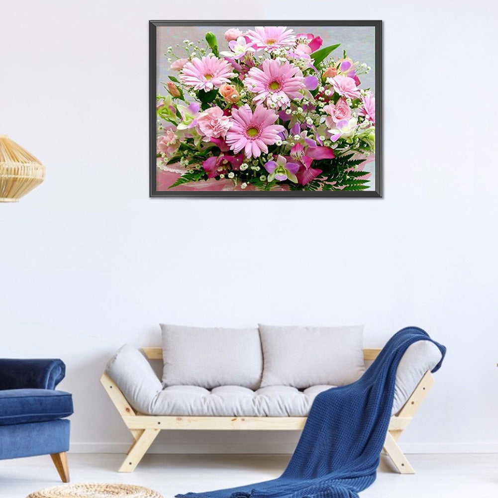 Desktop Flower Arrangement - Full Round Drill Diamond Painting 40*30CM