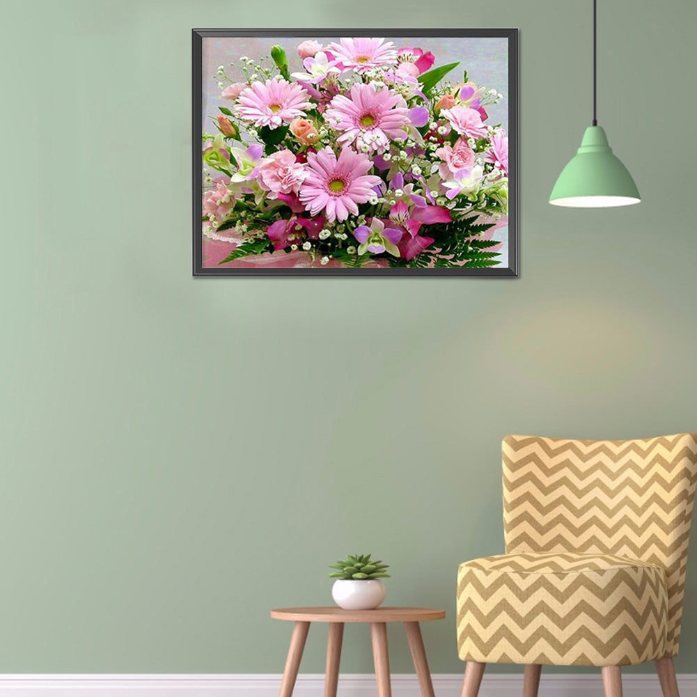 Desktop Flower Arrangement - Full Round Drill Diamond Painting 40*30CM