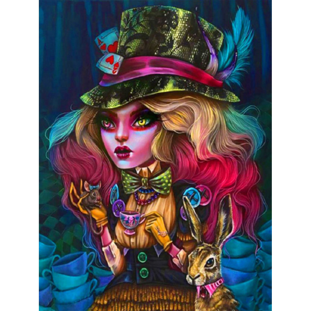 Gothic Woman - Full Round Drill Diamond Painting 50*60CM