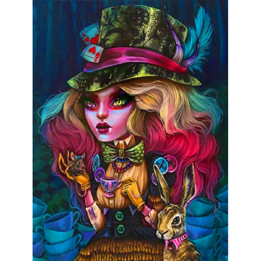 Gothic Woman - Full Round Drill Diamond Painting 50*60CM