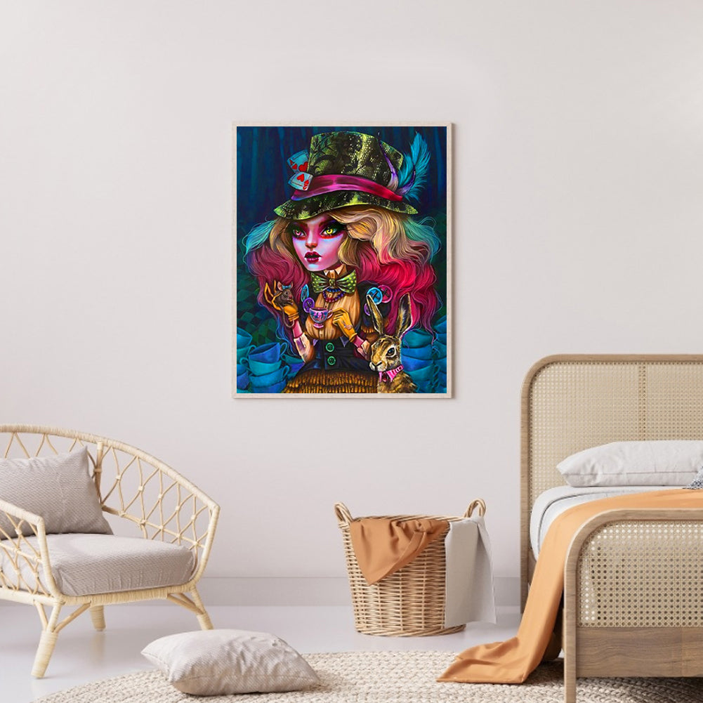 Gothic Woman - Full Round Drill Diamond Painting 50*60CM