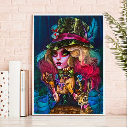 Gothic Woman - Full Round Drill Diamond Painting 50*60CM