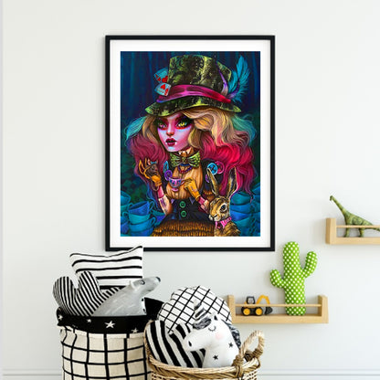 Gothic Woman - Full Round Drill Diamond Painting 50*60CM