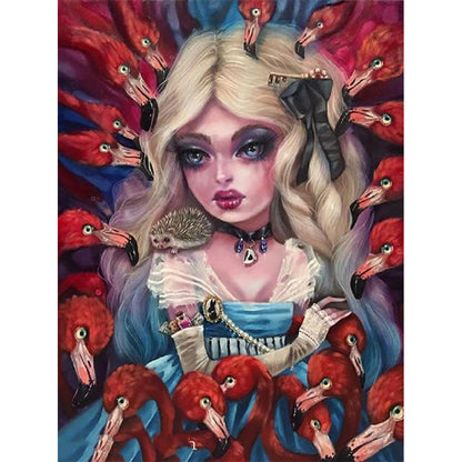 Gothic Woman - Full Round Drill Diamond Painting 50*60CM