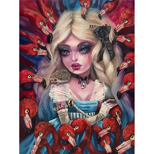 Gothic Woman - Full Round Drill Diamond Painting 50*60CM