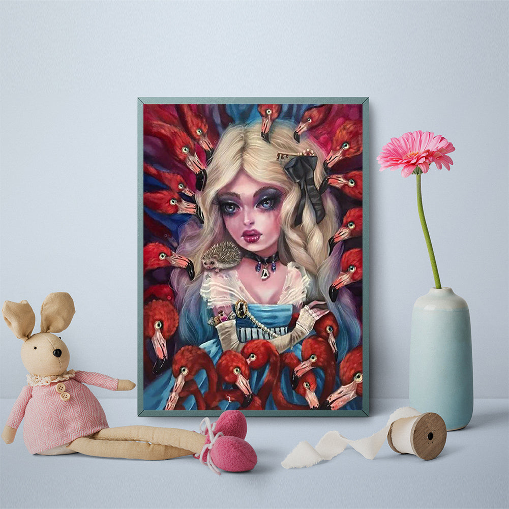 Gothic Woman - Full Round Drill Diamond Painting 50*60CM