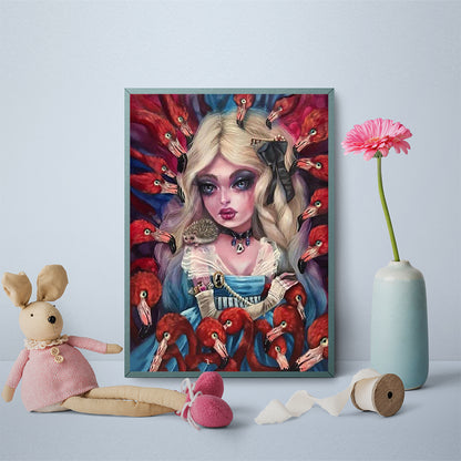 Gothic Woman - Full Round Drill Diamond Painting 50*60CM