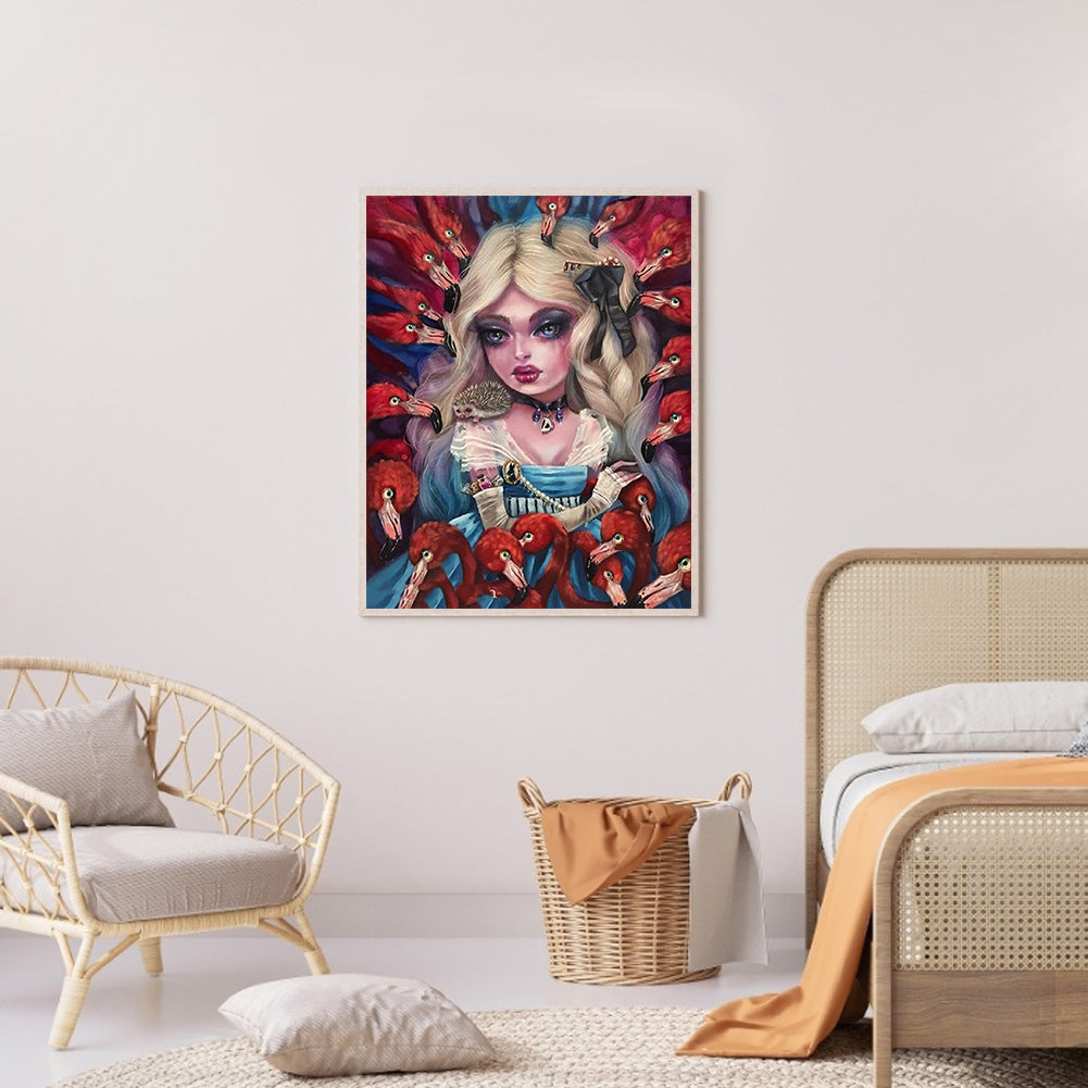 Gothic Woman - Full Round Drill Diamond Painting 50*60CM