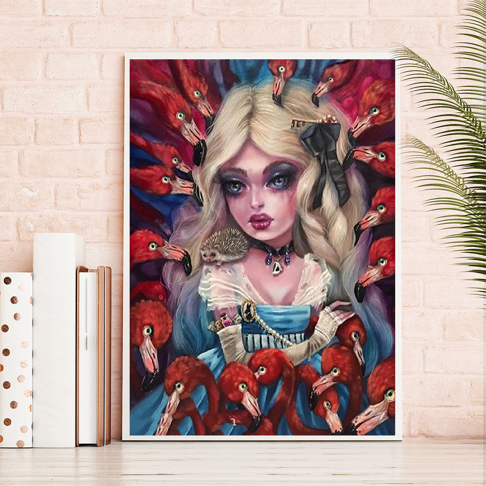 Gothic Woman - Full Round Drill Diamond Painting 50*60CM