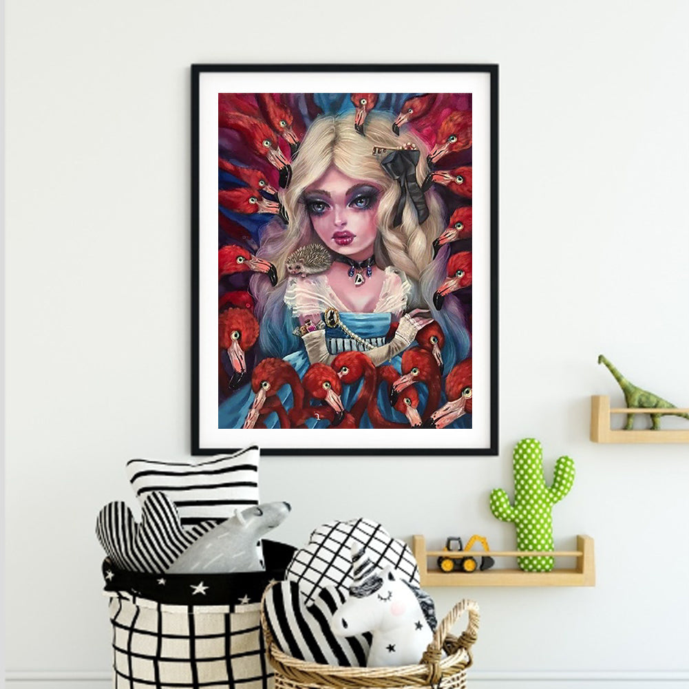 Gothic Woman - Full Round Drill Diamond Painting 50*60CM