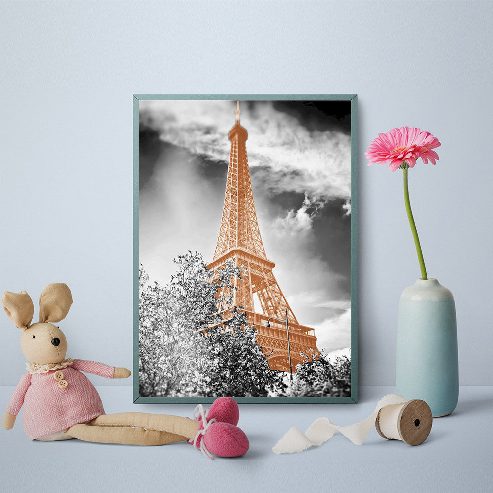 Eiffel Tower - Full Round Drill Diamond Painting 30*40CM