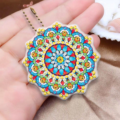 5pcs Diamond Painting Keychain DIY Special-shaped Drill Key Ring Pendants