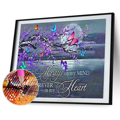 English Scenery Under The Moon - Full Round Drill Diamond Painting 50*40CM