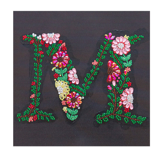 Embroidered Letters - Special Shaped Drill Diamond Paiting 30*30CM