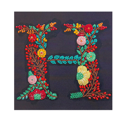 Embroidered Letters - Special Shaped Drill Diamond Paiting 30*30CM