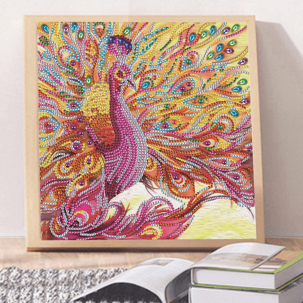 Peacock - Special Shaped Drill Diamond Paiting 30*30CM