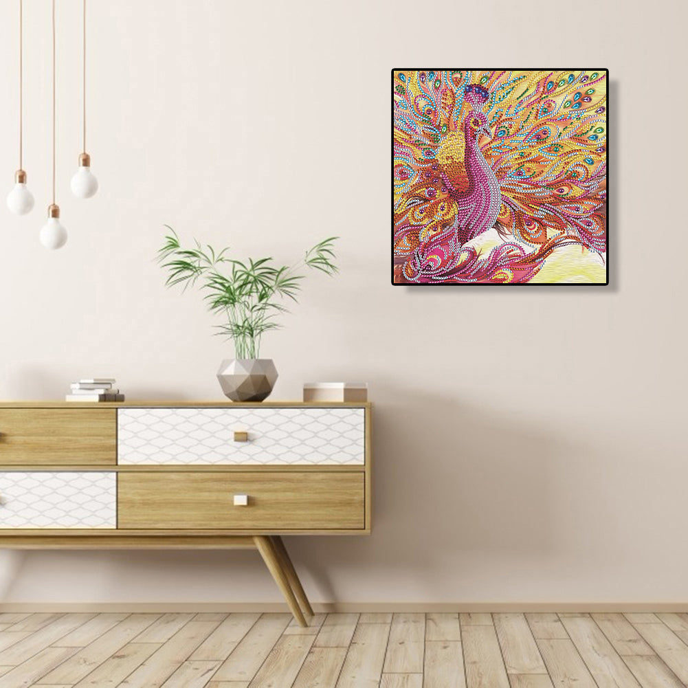 Peacock - Special Shaped Drill Diamond Paiting 30*30CM