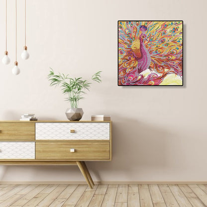 Peacock - Special Shaped Drill Diamond Paiting 30*30CM