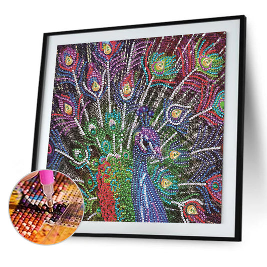 Peacock - Special Shaped Drill Diamond Paiting 30*30CM
