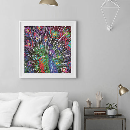 Peacock - Special Shaped Drill Diamond Paiting 30*30CM