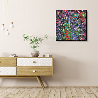 Peacock - Special Shaped Drill Diamond Paiting 30*30CM