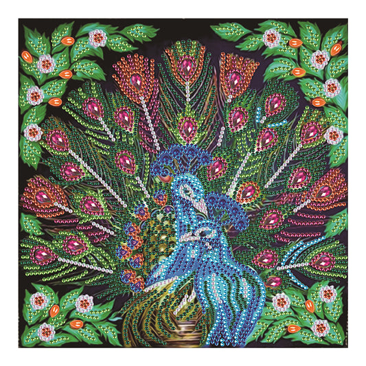 Peacock - Special Shaped Drill Diamond Paiting 30*30CM