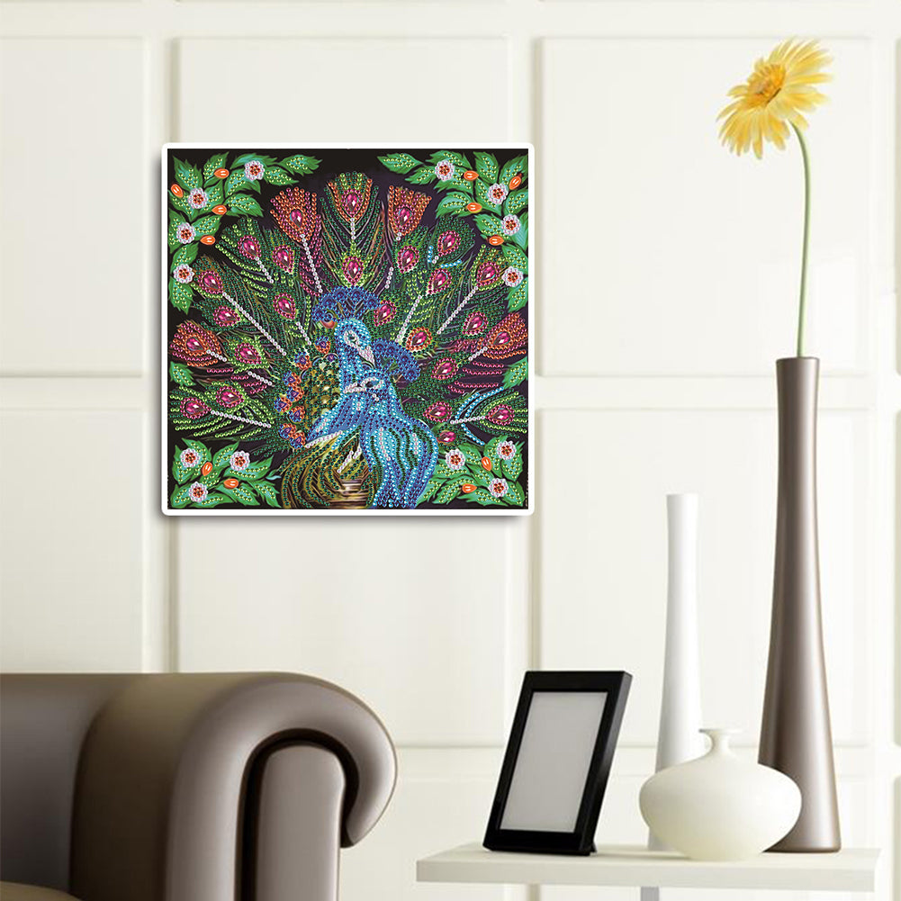 Peacock - Special Shaped Drill Diamond Paiting 30*30CM
