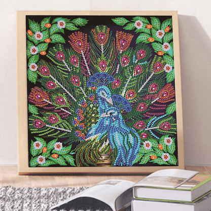 Peacock - Special Shaped Drill Diamond Paiting 30*30CM