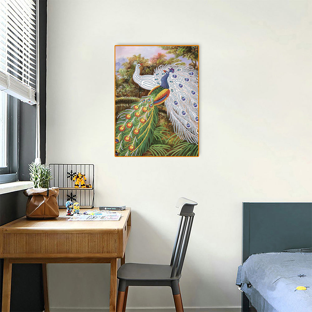 Peacock - Special Shaped Drill Diamond Paiting 30*40CM