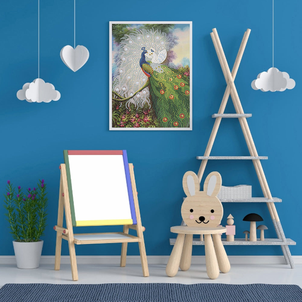 Peacock - Special Shaped Drill Diamond Paiting 30*40CM