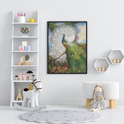 Peacock - Special Shaped Drill Diamond Paiting 30*40CM
