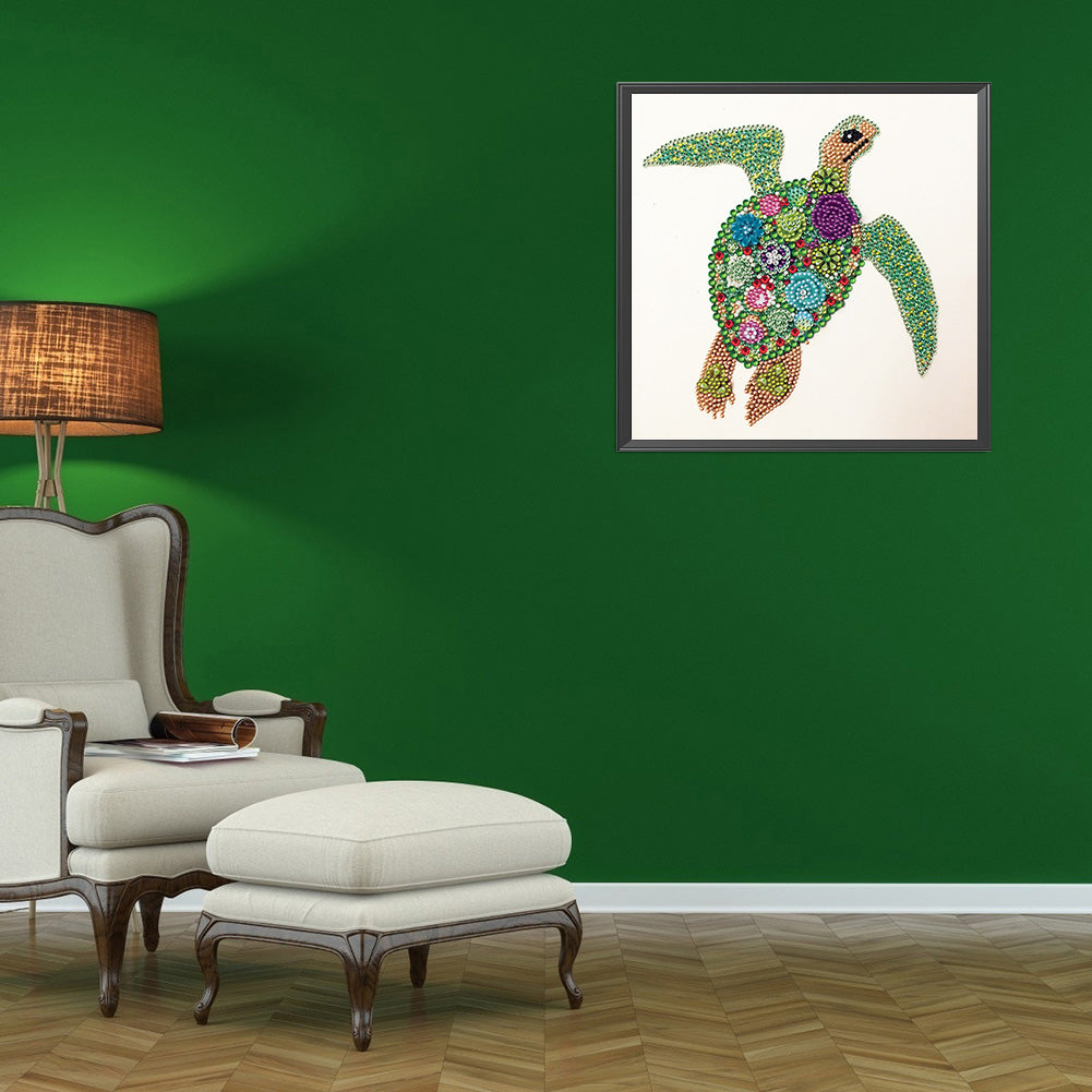 Sea Turtle - Special Shaped Drill Diamond Paiting 30*30CM