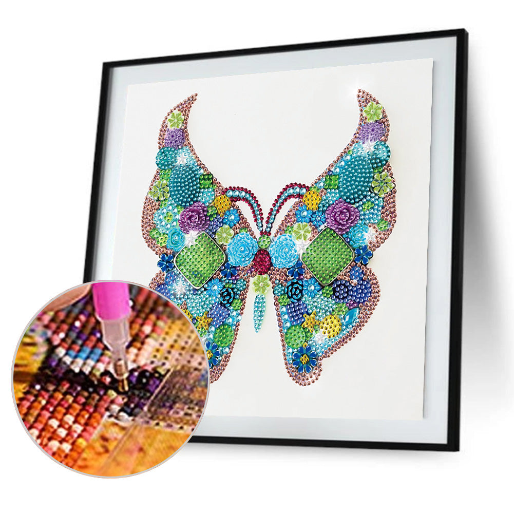 Butterfly - Special Shaped Drill Diamond Paiting 30*30CM