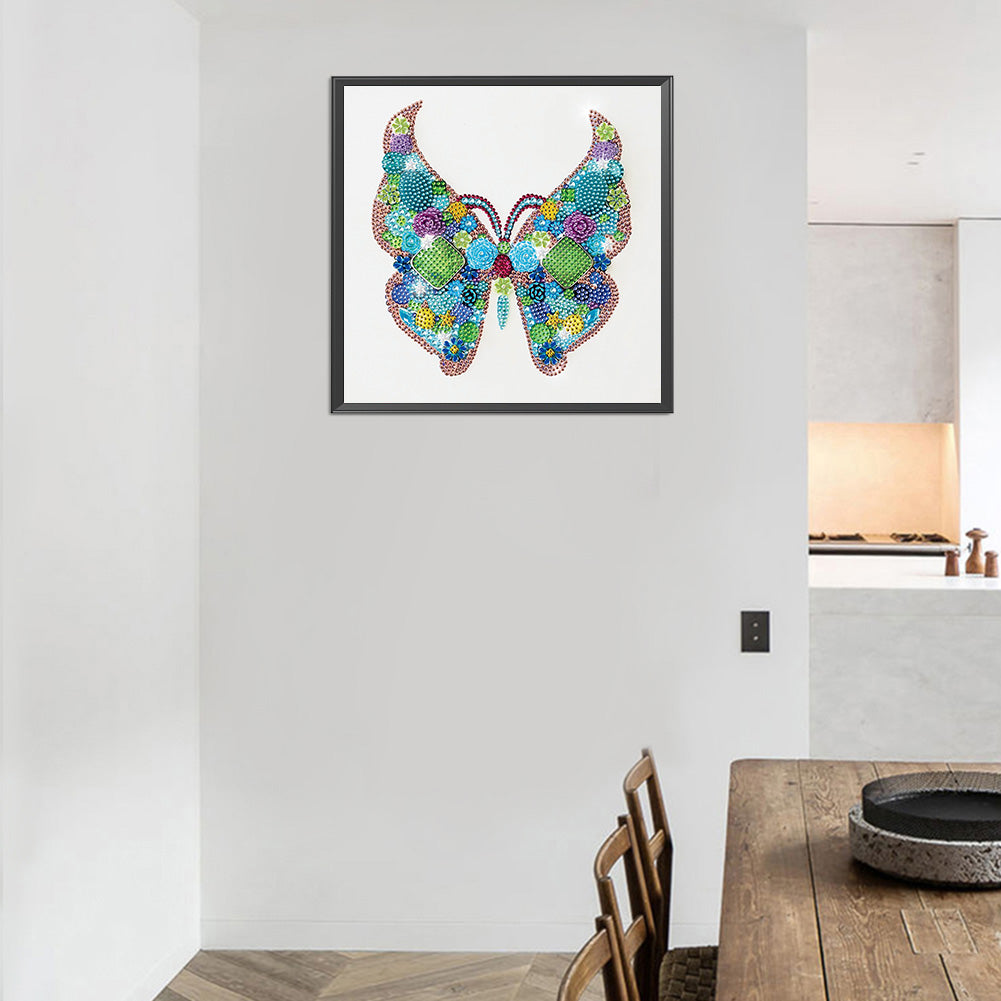 Butterfly - Special Shaped Drill Diamond Paiting 30*30CM