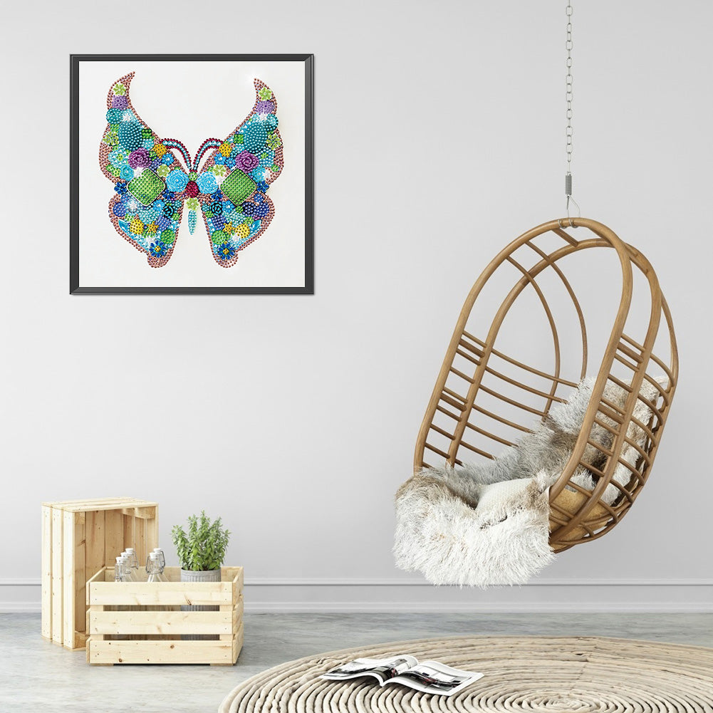 Butterfly - Special Shaped Drill Diamond Paiting 30*30CM