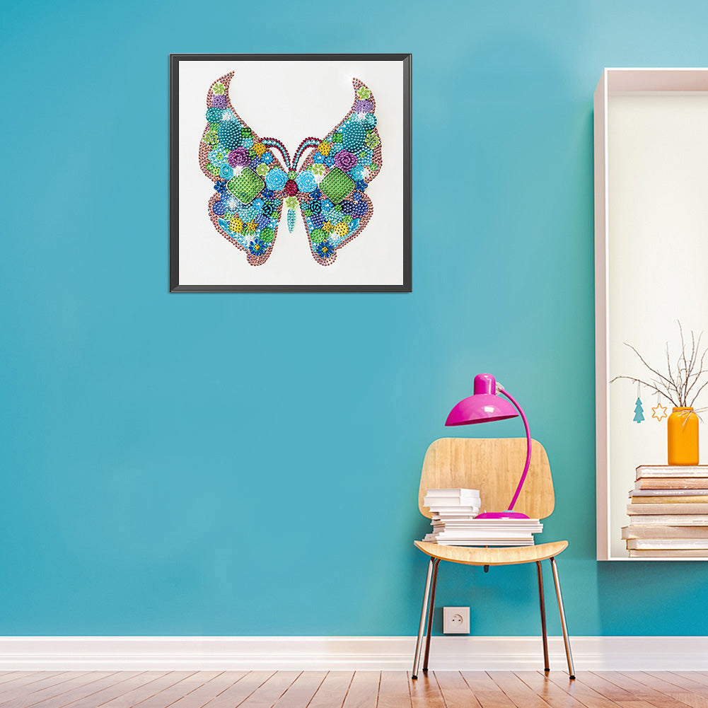 Butterfly - Special Shaped Drill Diamond Paiting 30*30CM