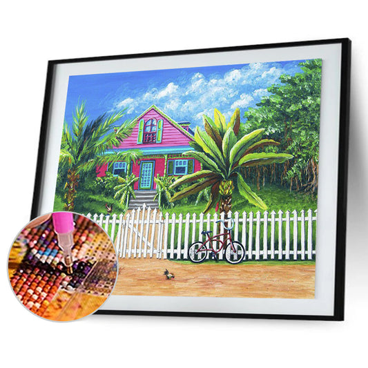House Scenery - Full Round Drill Diamond Painting 40*30CM