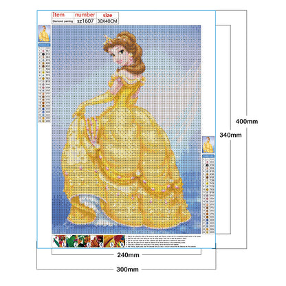 Disney Princess - Full Round Drill Diamond Painting 30*40CM