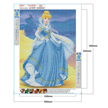 Disney Princess - Full Round Drill Diamond Painting 30*40CM
