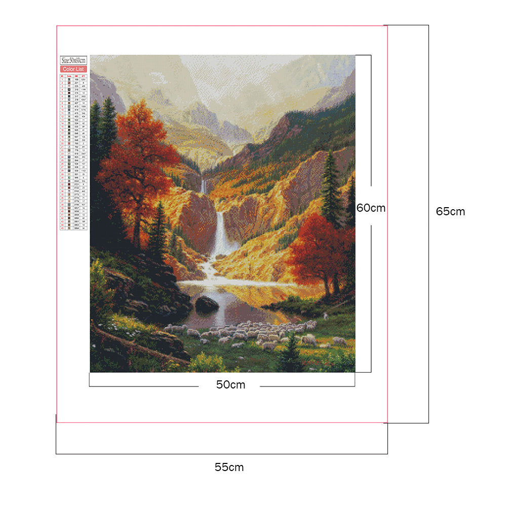 Landscape - Full Square Drill Diamond Painting 50*60CM