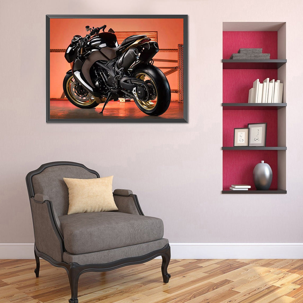 Motorcycle - Full Round Drill Diamond Painting 40*30CM