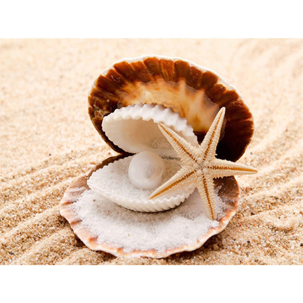 Sea Shells - Full Round Drill Diamond Painting 40*30CM