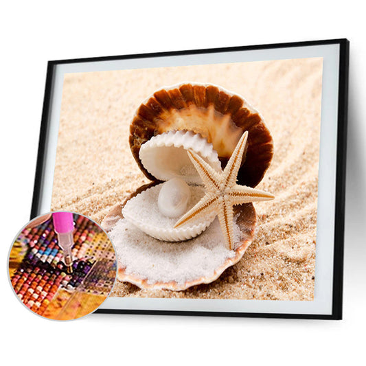 Sea Shells - Full Round Drill Diamond Painting 40*30CM